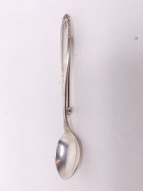 Silver Spoon Brooch